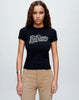 RE/DONE 리던 90S 블랙 로고 비즈 프린트 BABY 반팔 티셔츠