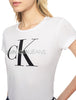 CK JEANS 캘빈클라인 진 화이트 글리터 로고 제니 반팔 티셔츠