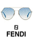 FENDI 펜디 하늘 그라데이션 로고 패턴 에비에이터 보잉 선글라스