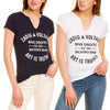 쟈딕앤볼테르 Tunisien 블라종 로고 레터링 프린트 헨리 반팔 티셔츠