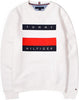 타미힐피거 3컬러 남성 플래그 로고 프린트 맨투맨 스웨트셔츠 티셔츠