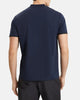THEORY 띠어리 Berk 남성 네이비 블루 헨리 반팔 폴로 셔츠 티셔츠