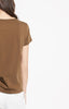 VINCE 빈스 우드 피마코튼 브이넥 에센셜 티셔츠 탑