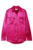 EQUIPMENT 이큅먼트 푸시아 핑크 새틴 스타 시그니쳐 셔츠