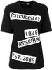 LOVE MOSCHINO 러브 모스키노 필로소피 로고 프린트 티셔츠