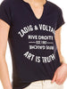 쟈딕앤볼테르 Tunisien 블라종 로고 레터링 프린트 헨리 반팔 티셔츠