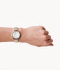 엠포리오 알마니 골드 체인 팔찌 크리스탈 여성 손목시계 AR11007