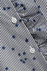 EQUIPMENT 이큅먼트 스트라이프 별 프린트 러플 코튼 셔츠