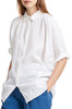 득템가) DKNY 도나카란 뉴욕 화이트 린넨 오버사이즈 롱 셔츠