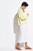 VINCE 빈스 레몬 글로우 BOXY 드랍 숄더 코튼 니트 스웨터