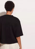 VINCE 빈스 2컬러 와이드 슬리브 반팔 루즈핏 크롭 박시 티셔츠