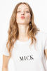 쟈딕 앤 볼테르 SKINNY MICK 화이트 숏 슬리브 티셔츠 탑