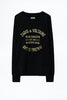 쟈딕 앤 볼테르 UPPER 블랙 블라종 로고 프린트 맨투맨 스웨트 셔츠