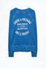 쟈딕 앤 볼테르 UPPER 블루 블로섬 로고 프린트 스웨트 셔츠 맨투맨